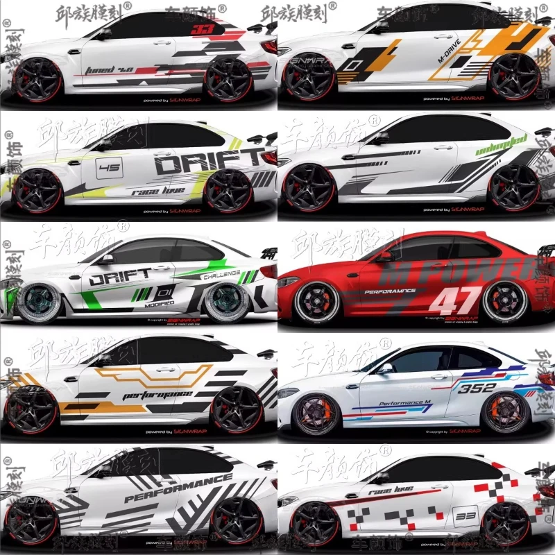 

Car Vinyl Stickers FOR BMW M2 M3 M4 M5 3 4 5 6 7Series body appearance sporty fashionable professional decal accessories