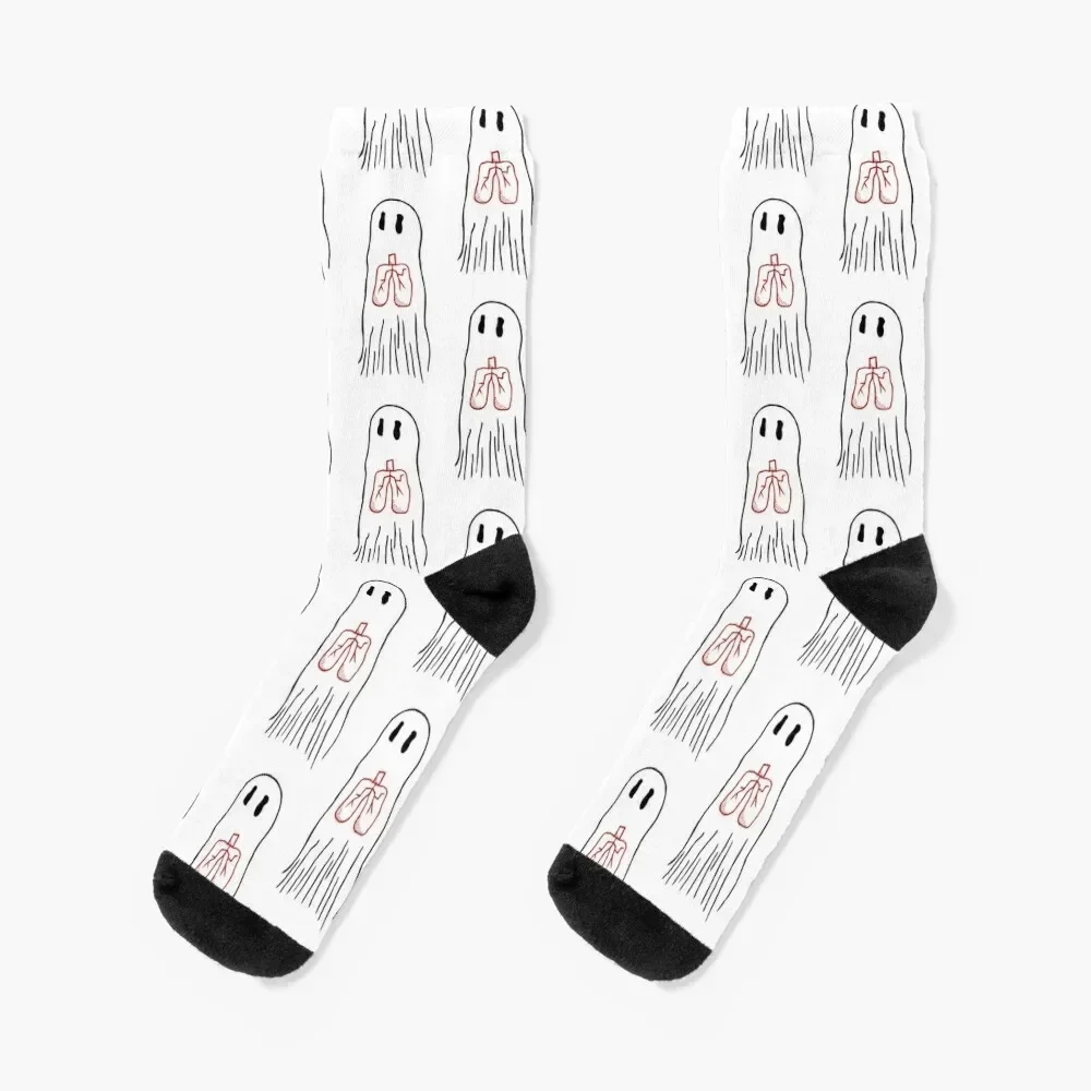 

The Ghost With His Lungs Socks anti slip football luxe Designer Man Socks Women's