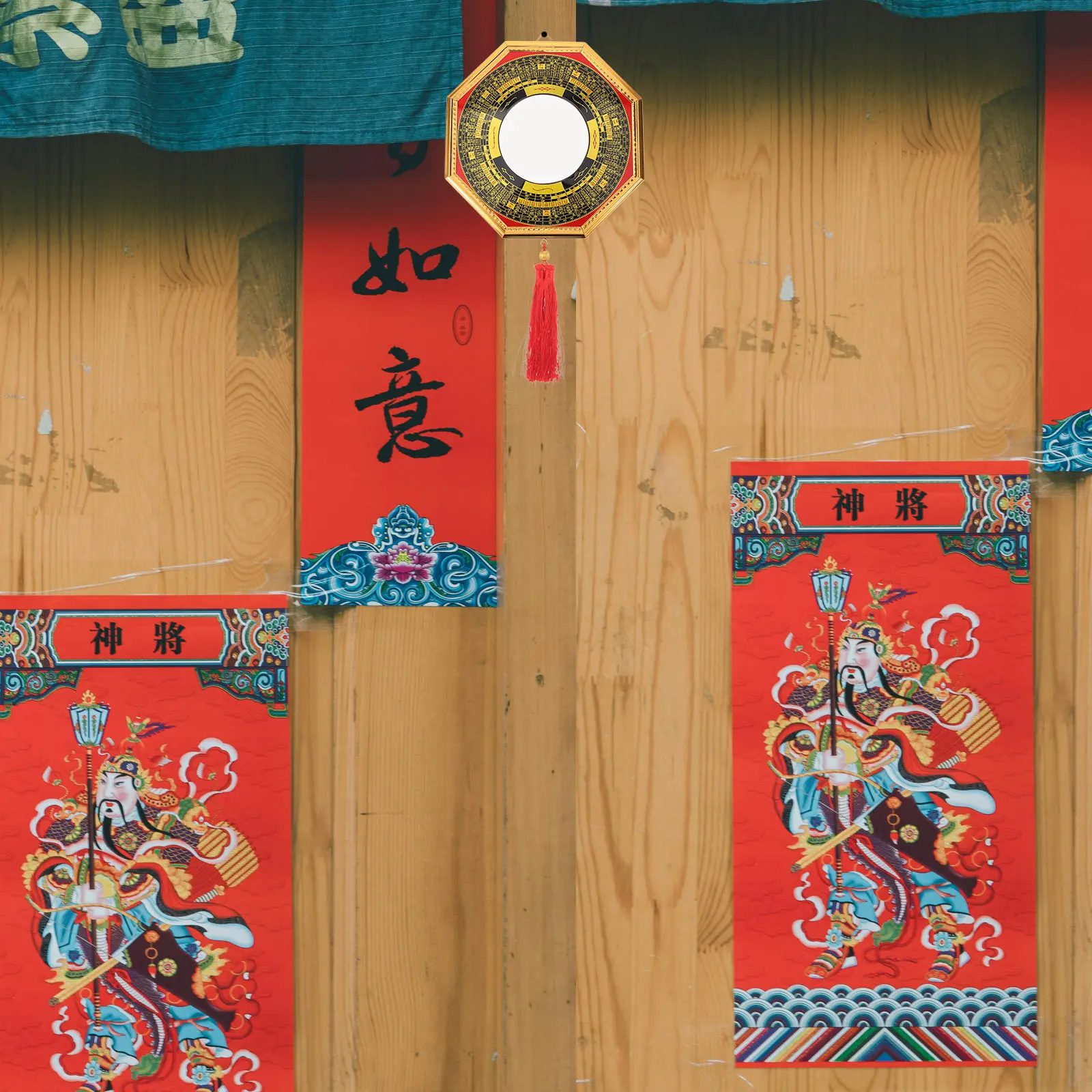 Convex Bagua Mirror for Feng Shui – Aluminum Desktop or Wall Decoration, Lucky Protection Against Negative Energy