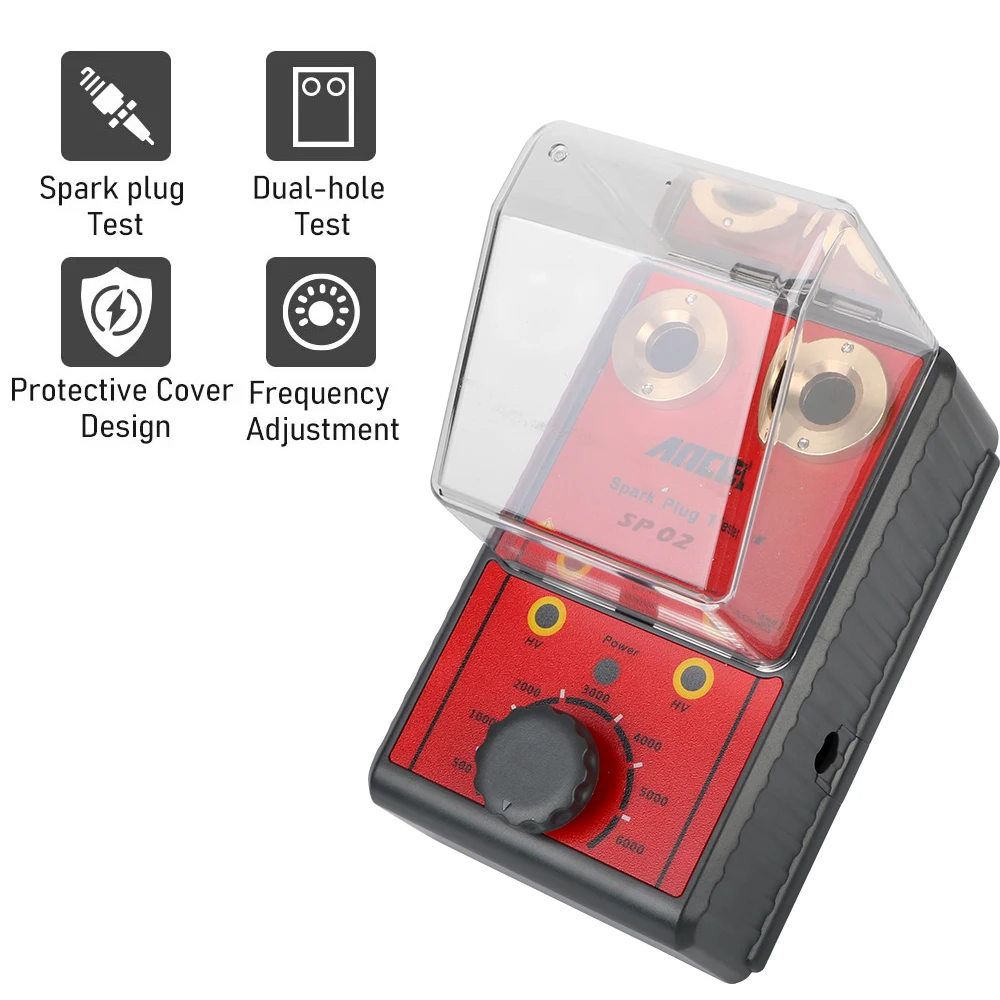 

Diagnostic Tool Car Spark Plug Tester Double Hole Analyzer Spark Plug Analyzer 220V 110V Automotive Ignition System Tester