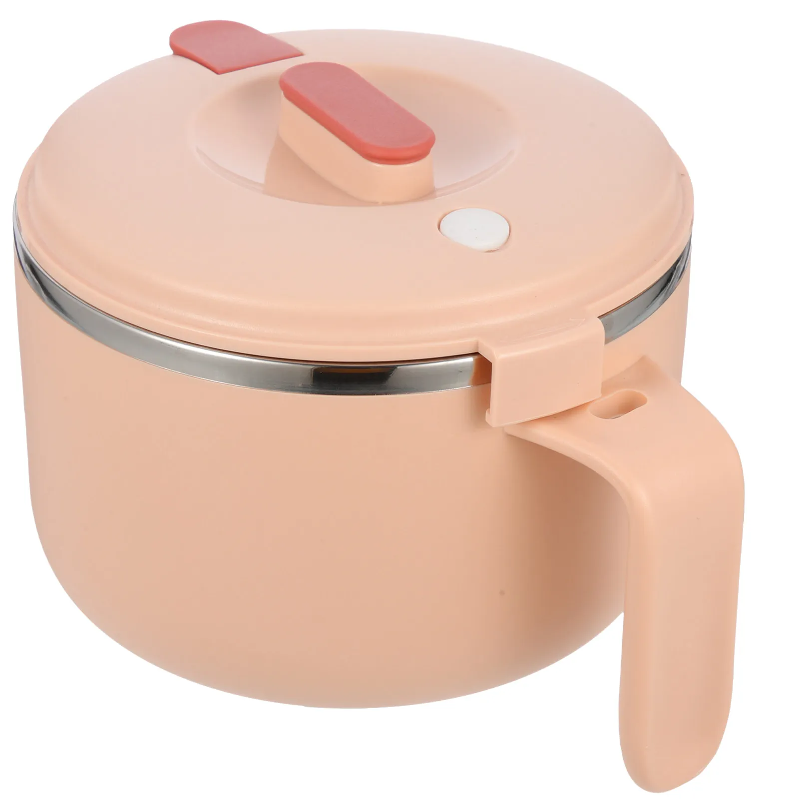 Tazón de Fideos Aislado de Acero Inoxidable con Tapa y Asa para Ramen, Fideos Instantáneos, Cocina en Microondas, Sopa, Arroz, Bento, Almacenamiento de Alimentos