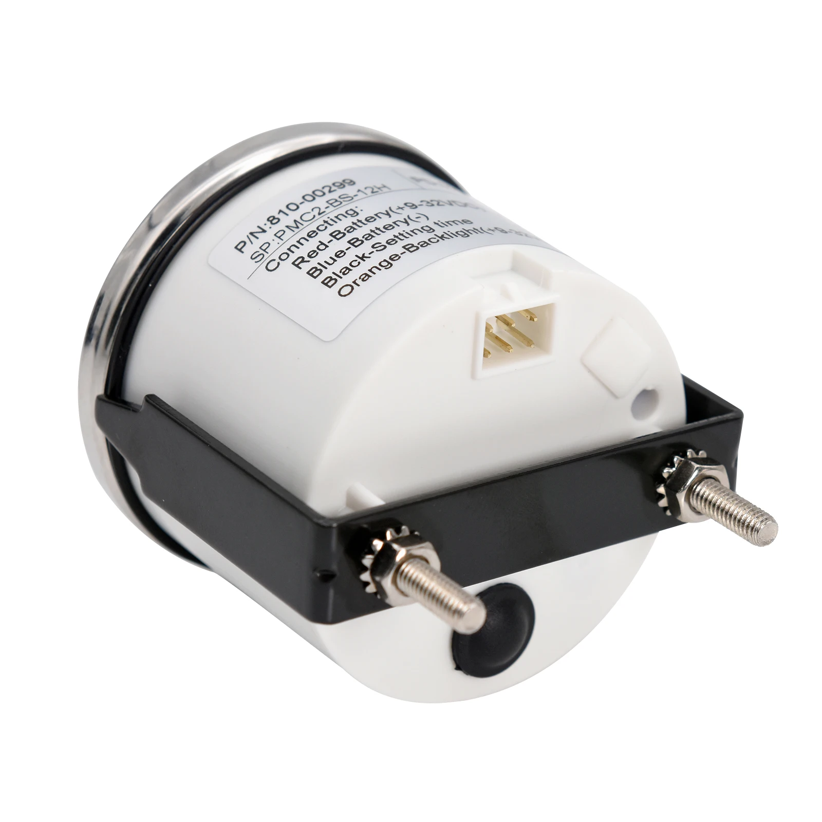 0-12 ساعة الأحمر الخلفية أداة لوحة ساعة متر مقاوم للماء ساعة مقاييس مؤشر رقمي مقاييس لسيارة قارب يخت 9-32 فولت