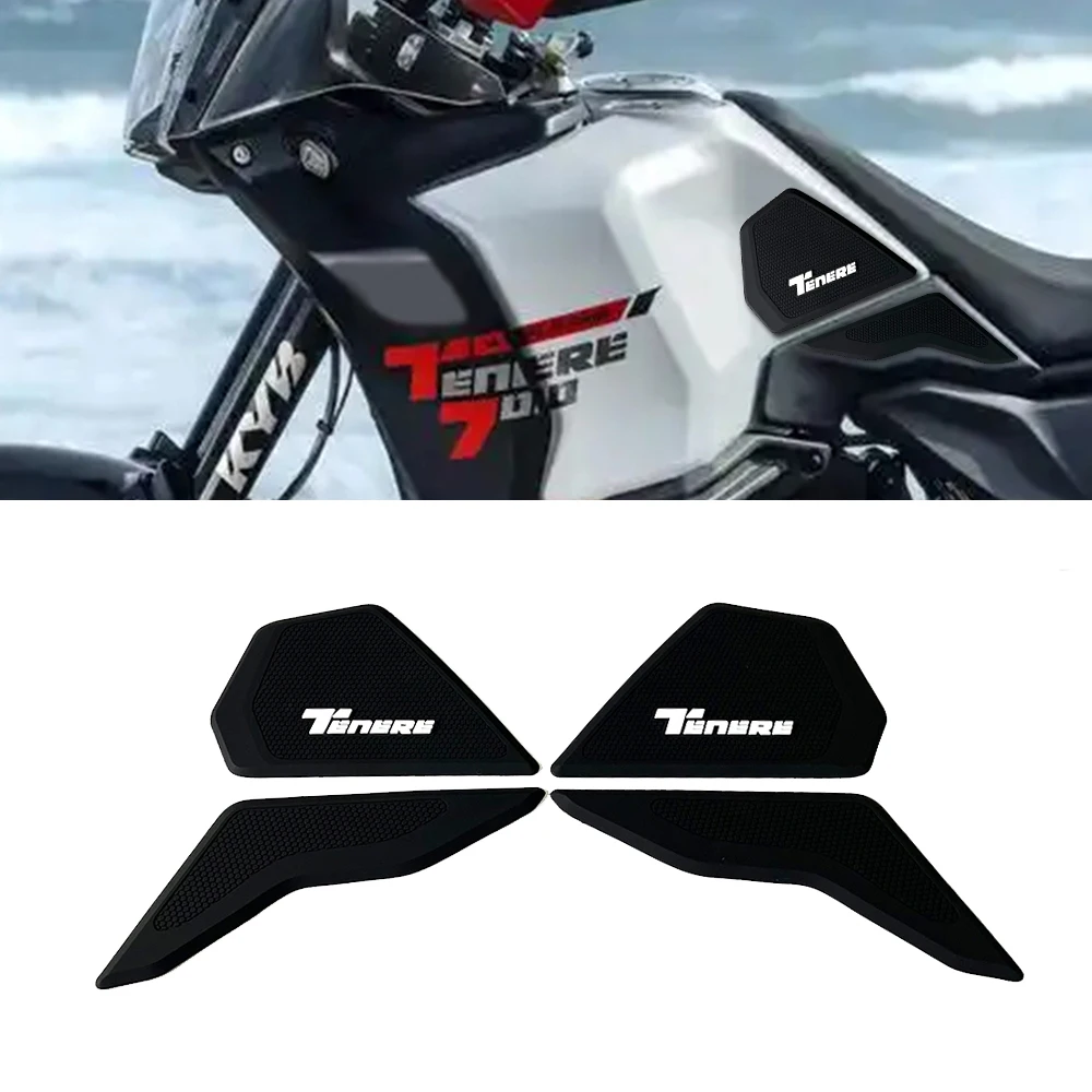 For Yamaha Tenere 700 2026 Motorcycle Fuel Tank pad Sticker Waterproof Rubber Sticker Anti-Slip Side Motorcycle Fuel Tank Pad