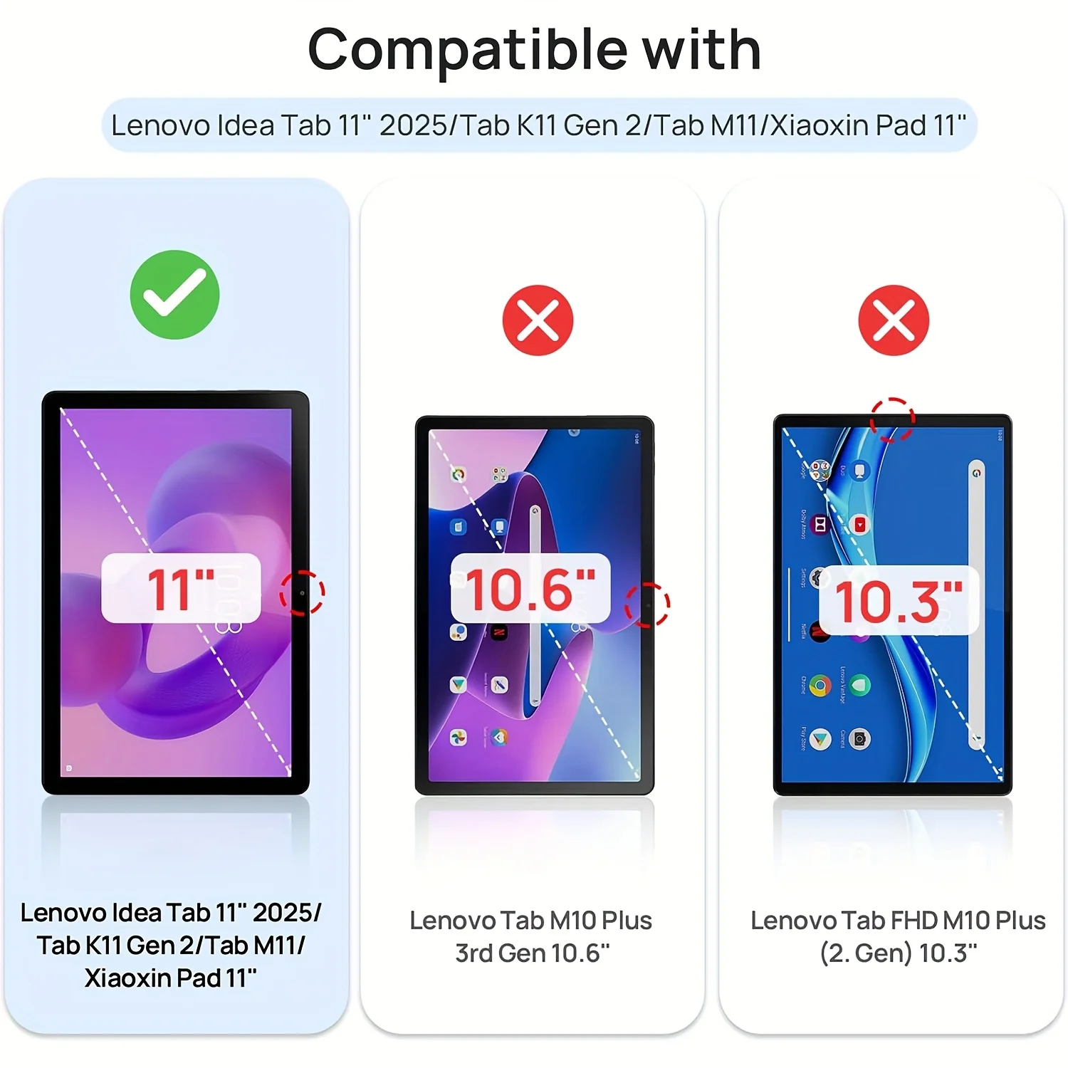 For Lenovo Idea Tab 11-inch Tab M11 2025 Tab K11, TB-336FU TB-336ZU TB-330FU TB-331FC Flip Stand Cover Soft Silicone Tablet Case