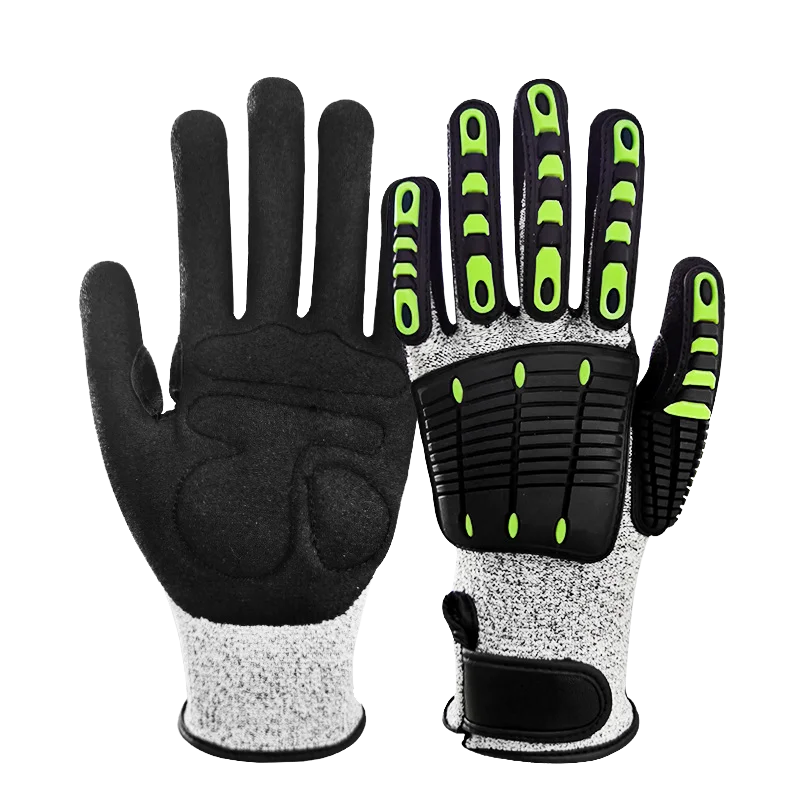 Anti-smashing and anti-shock and anti-impact mechanical cut resistant glovesPuncture and crush resistant work gloves