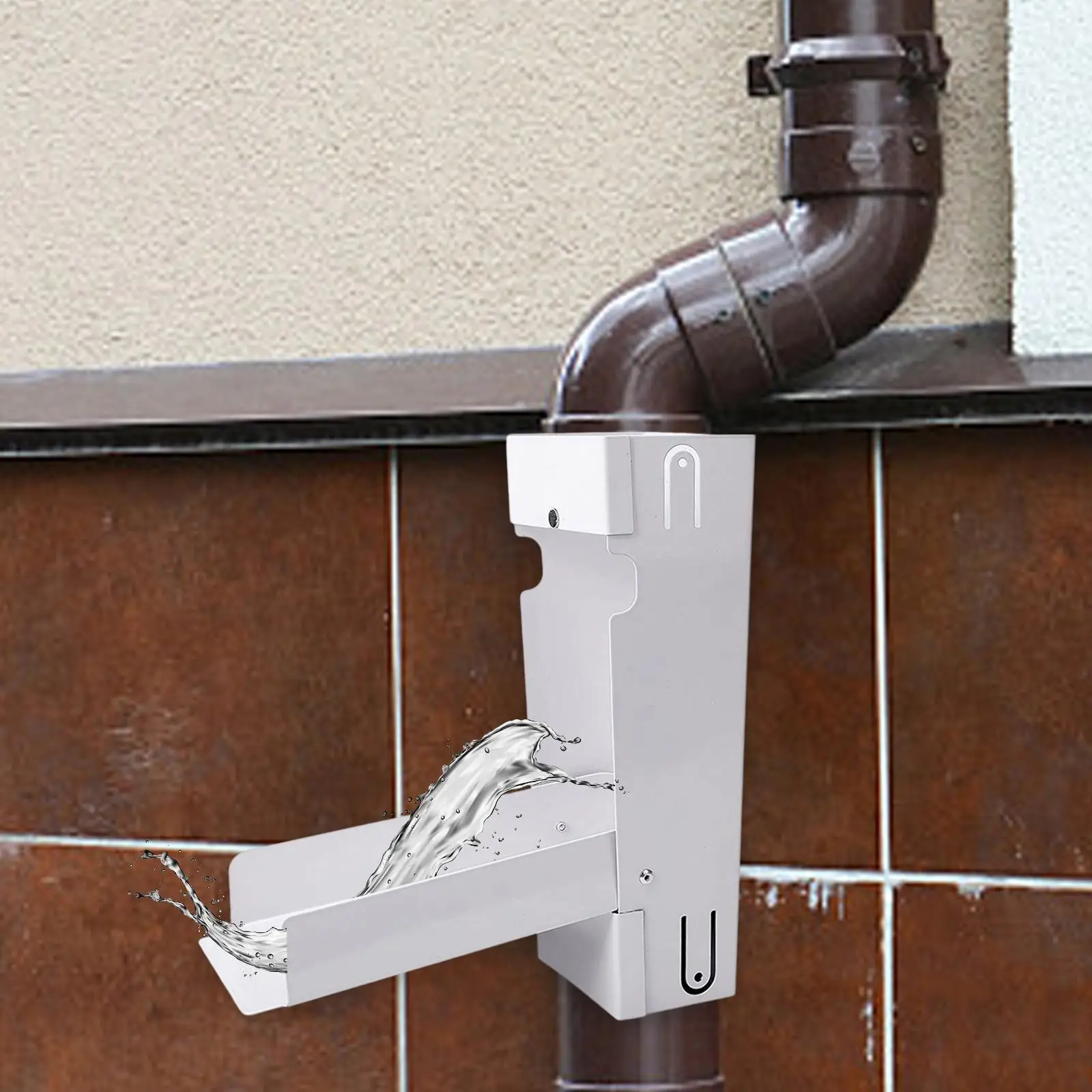 

Rain Barrel Diverter Gutter Drain Water Bill Reduction Conservation Rainwater Collection Diverter for Lawn Watering
