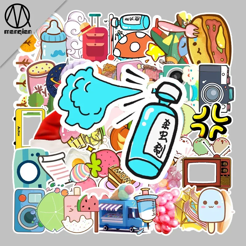 

51pcs Cartoon Personalized Creative Graffiti Decoration Sticker