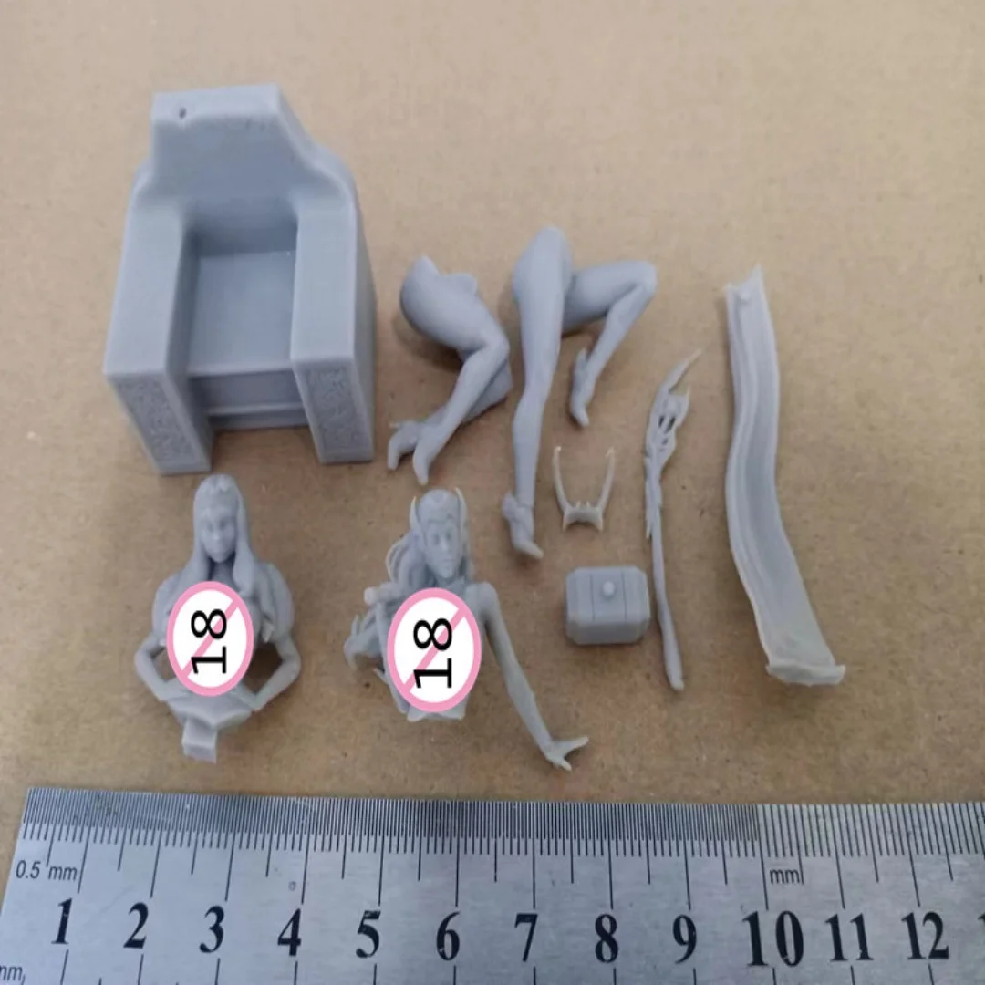 Cosplay Characters Two sisters Nsfw DIY two versions Resin Figures Model Kit 1/24 Scale 75mm Unpainted Unassembled 3D Toy