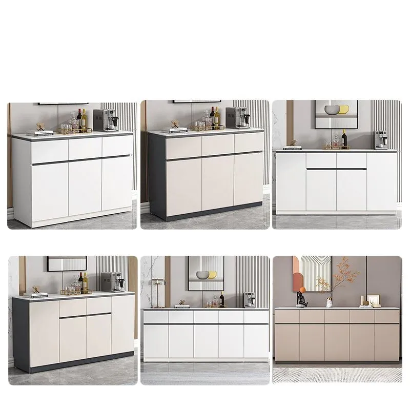 

Slate solid wood dining side cabinet, living room storage cabinet, household kitchen storage