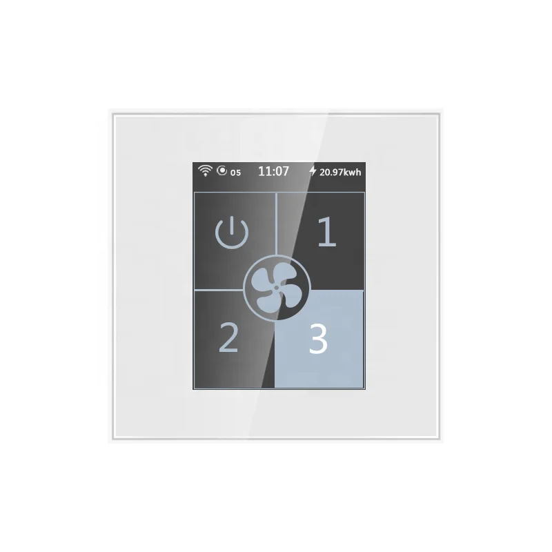 2022 New Lanbon Fan Switch Work with Tuya/smart Life Homekit google Alexa Wifi Smart Switch Smart Home System Wall Fan Switch