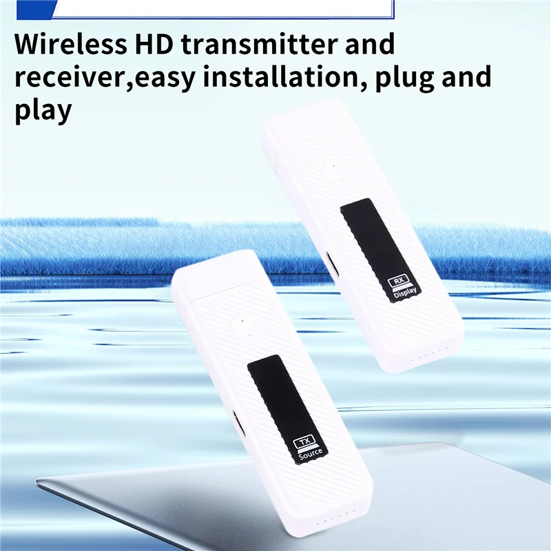 Adattatore display A95Q Cavo prolunga trasmettitore e ricevitore per trasmissione video compatibile wireless da 60 m
