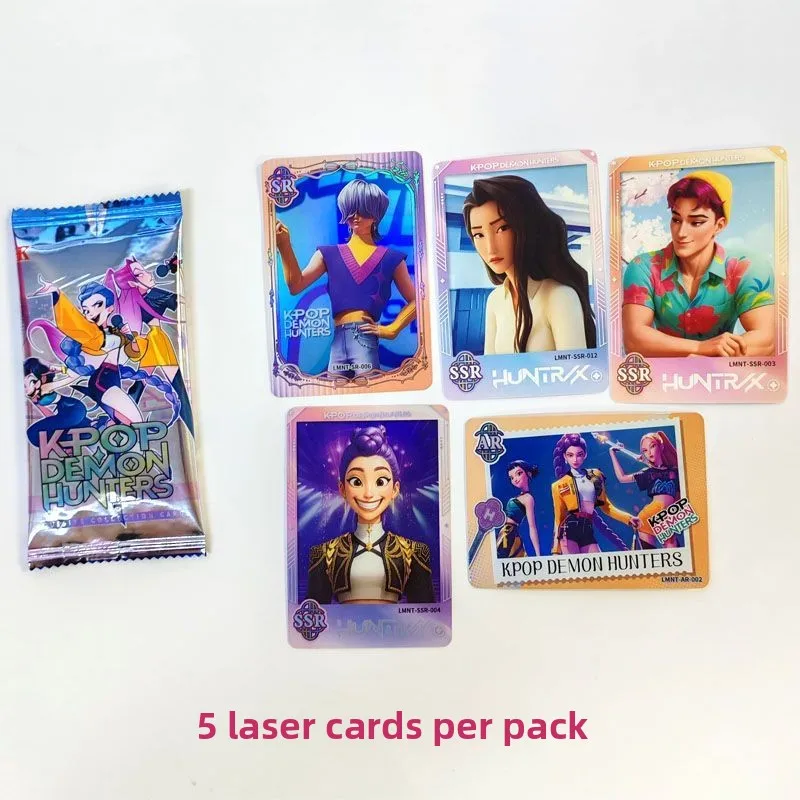 بطاقات Huntr/x Saja Boys LOMO، بطاقات تجارة K-POP Demon Hunters Anime، مجموعة بطاقات صور لطيفة، كبيرة الحجم #3