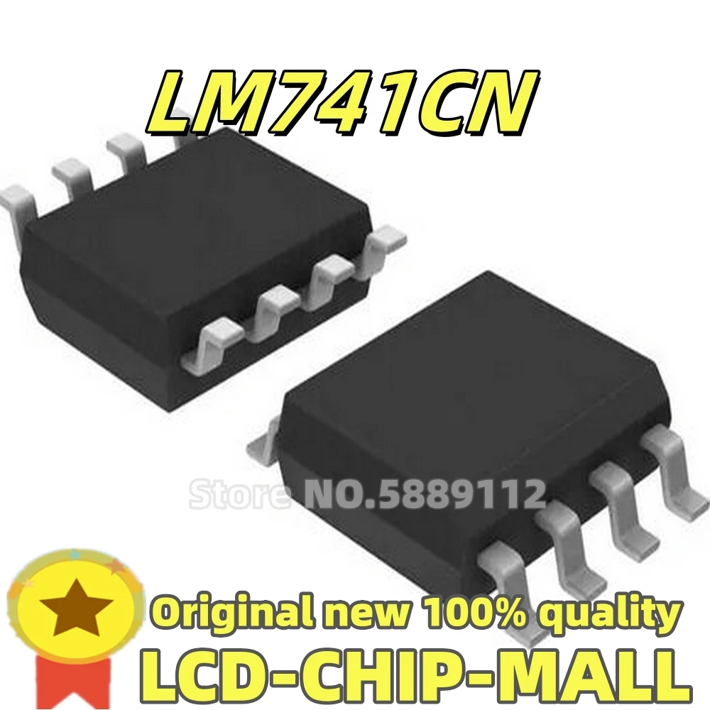 10PCS 100%New  LM741CN  DIP8  741CN  S IN STOCK