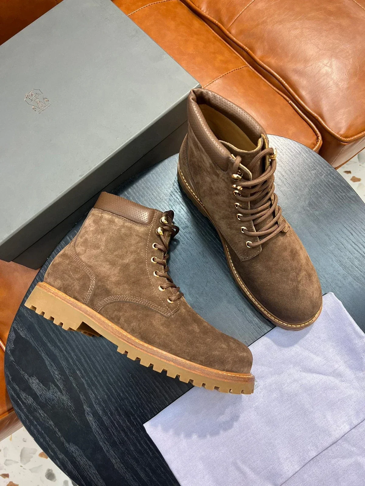 BILLIONAIRE BLKA CPTG Shoes Cowhide Boots 2025 new casual high quality sports Tie rope Men‘s European big size 39-46