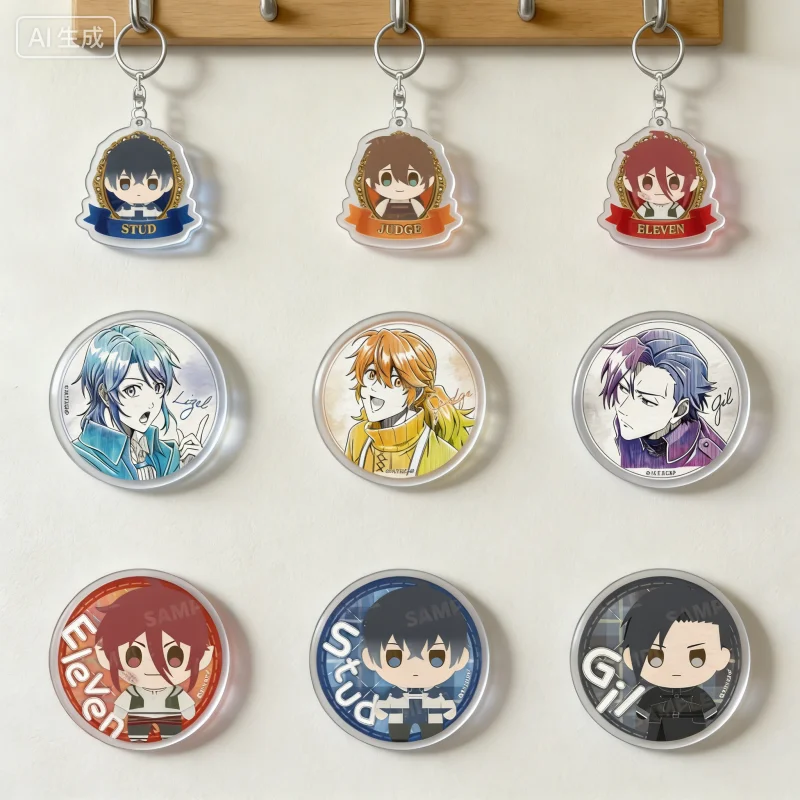 Anime A Gentle Noble's Vacation Recommendation 6cm Acrylic Pendant Keychains bag decorations Collection Gift