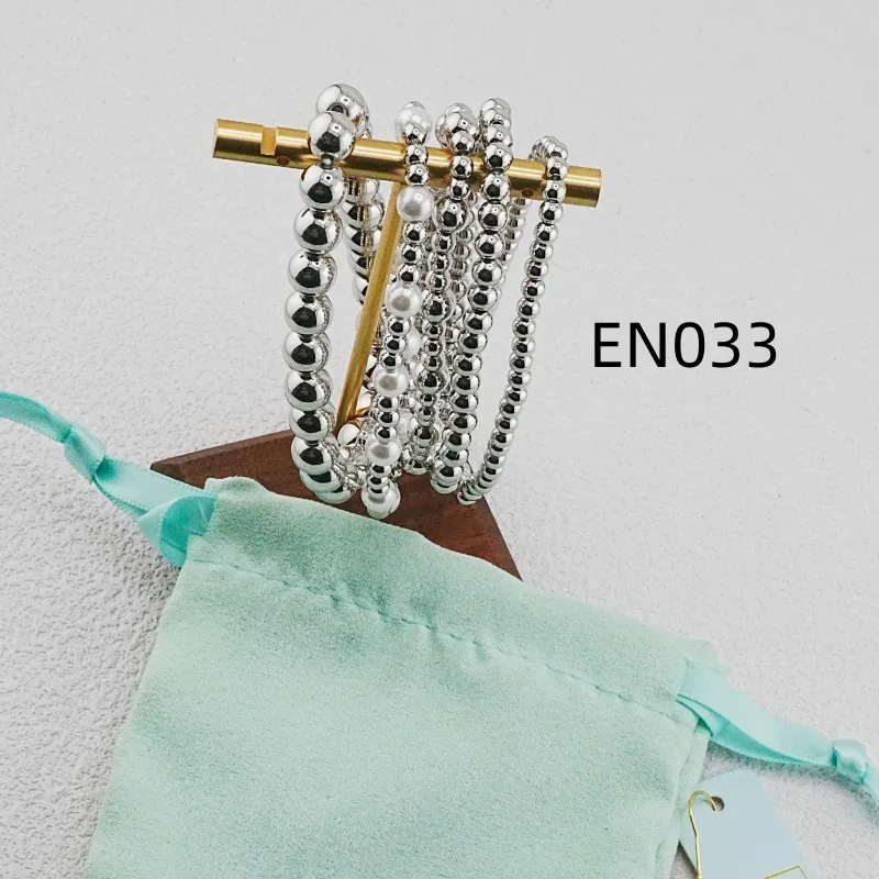 

VKVVA Fashion Jewelry Silver-plated Daily Wear Multi-layer Pearl 5pcs Bracelet with Different Sizes Bead for Women Birthday Gift