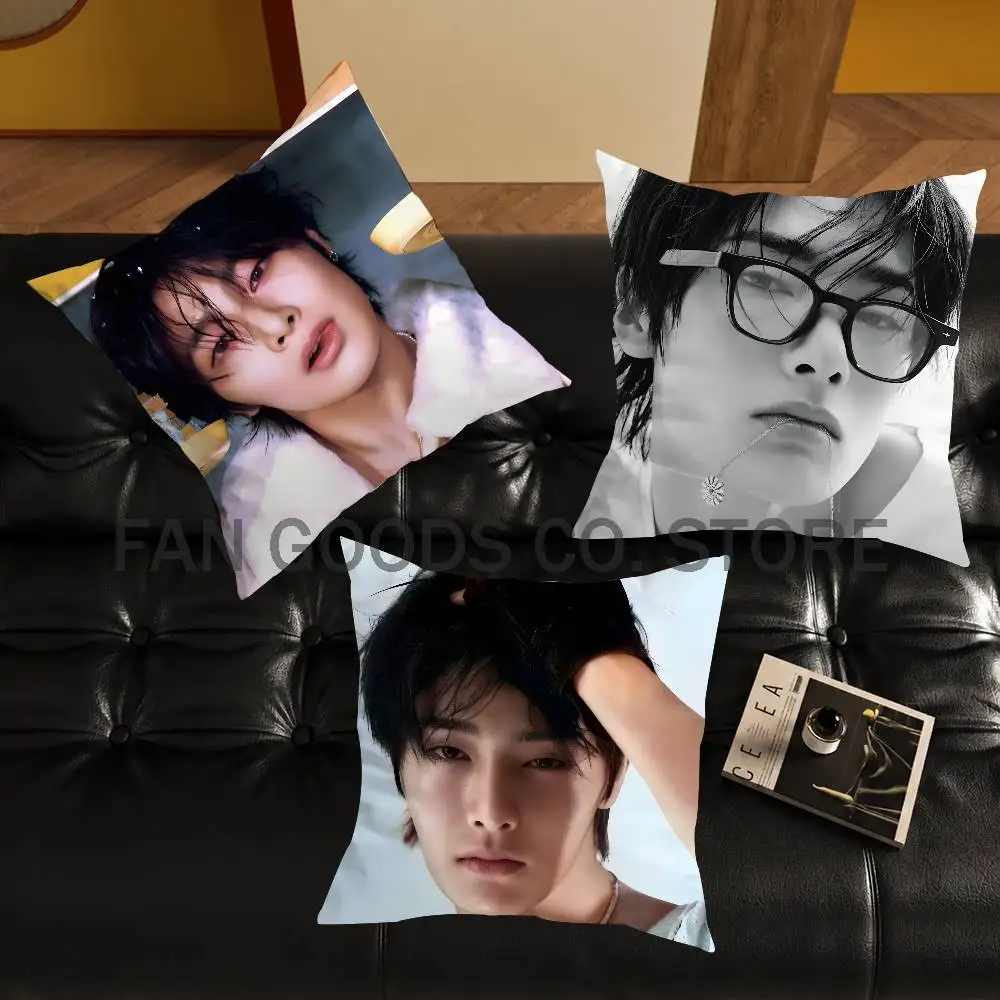 

Kpop SKZ I-I.N Cushion For Bedroom Car Coffee Shop Room and Living Room Sofa Decorative Pillow Cover Case
