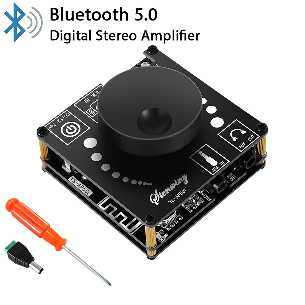 Módulo de modificación de Audio DIY 50W * 2 Mini amplificador estéreo Digital altavoz módulo de placa amplificadora de potencia Bluetooth 5,0 YS-AP50L