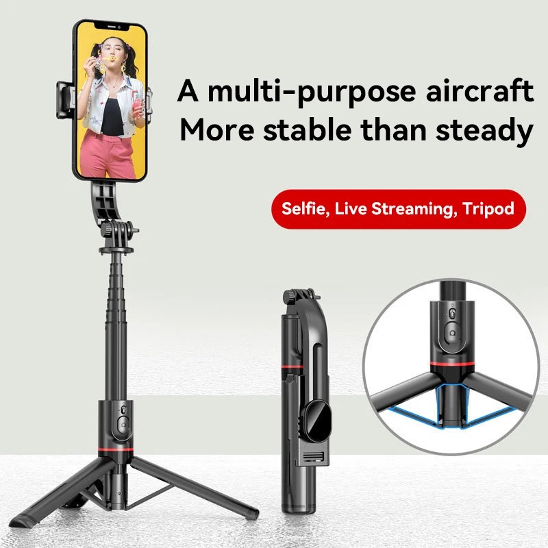 

New Selfie Stick Portable Bluetooth Remote Phone Holder Aid Shooting Integrated Design With Dual Fill Lights For Live Broadcas