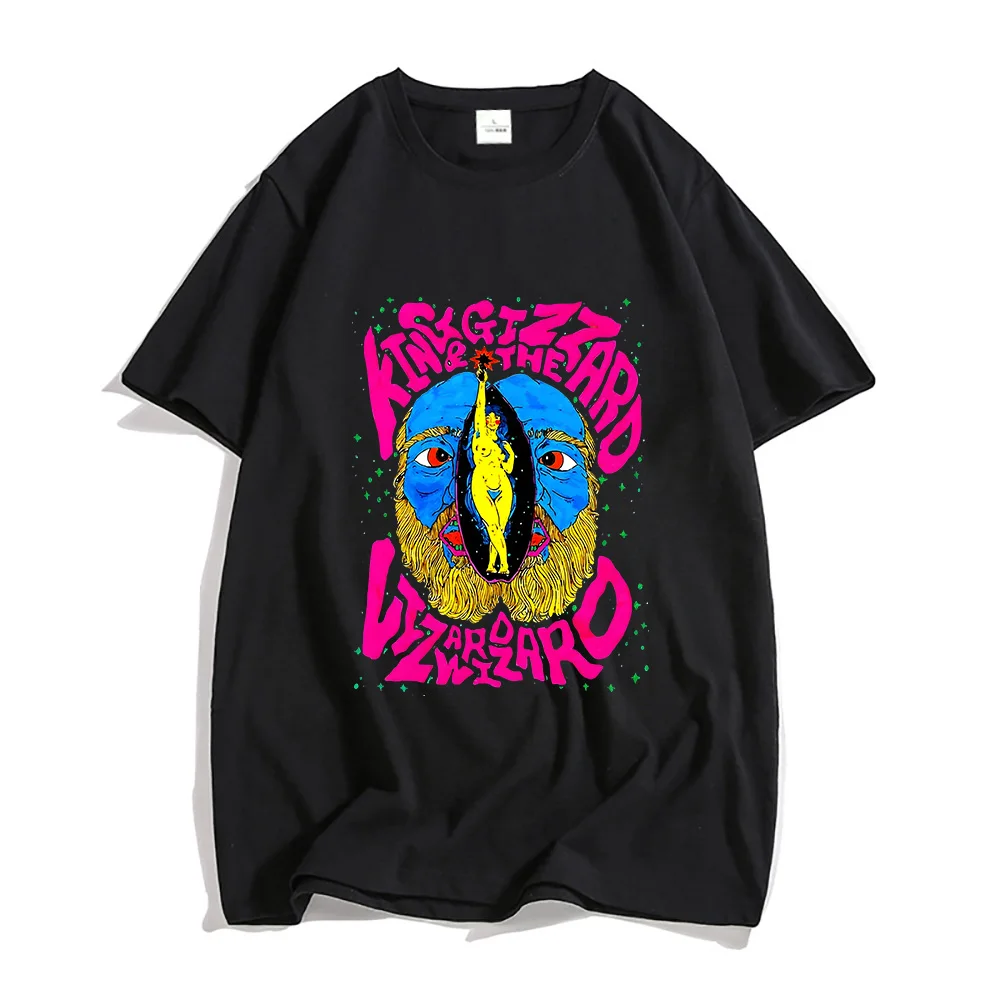 King Gizzard & The Lizard Wizar Tees Women/men Tshirts Gothic Originalit 100% Cotton Slight Strech Harajuku Stick Figures Anime