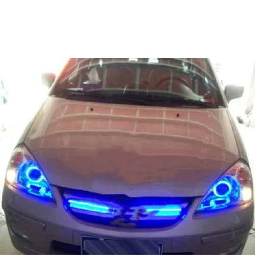 LED headlight assembly for Suzuki Liana angel eye bi-lens xenon hid lamp low high beam streamer turn signal