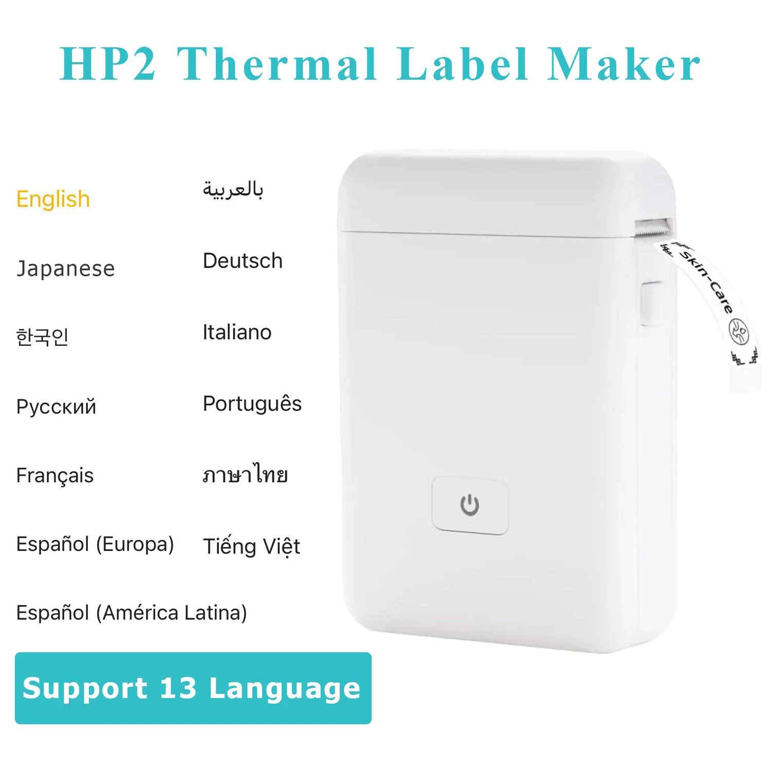 HP2 Bluetooth Label Printer for Storage Shipping  Barcode  Office Home  Organizing Maker, similar as Niimbot D11/D101/D110