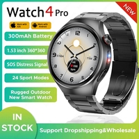 GT 4 Pro NFC GPS Smart Watch 360*360 HD Screen Heart rate Games Blood oxygen SmartWatch IP68 waterproof Sport Watches 2025 New