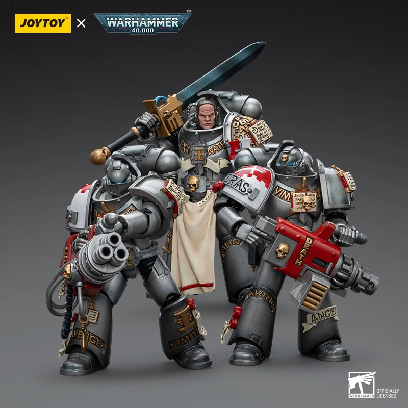 In-Stock] JOYTOY Warhammer 40k 1/18 Action Figure Grey Knights Interceptor Squad Interceptor Justicar Anime Collection Model Toy