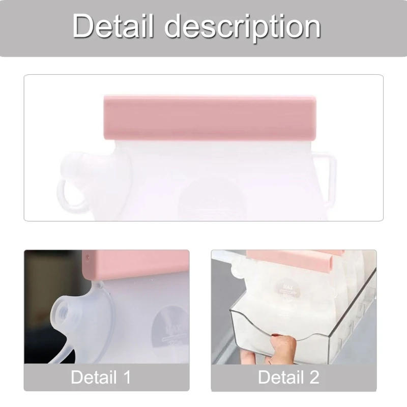 Silicone Breastfeeding Milk Storage Container Flexible Silicone Milk Bag Silicone Lactation Milk Storage Solution Gift 1560