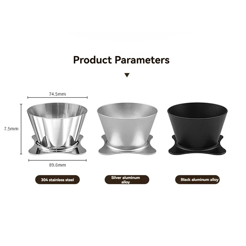 A88K-منقط القهوة صب أكثر من أكواب فلتر القهوة كوب فلتر القهوة أوريا V2 V3 كوب فلتر القهوة المخمر يدويًا في الهواء الطلق #6