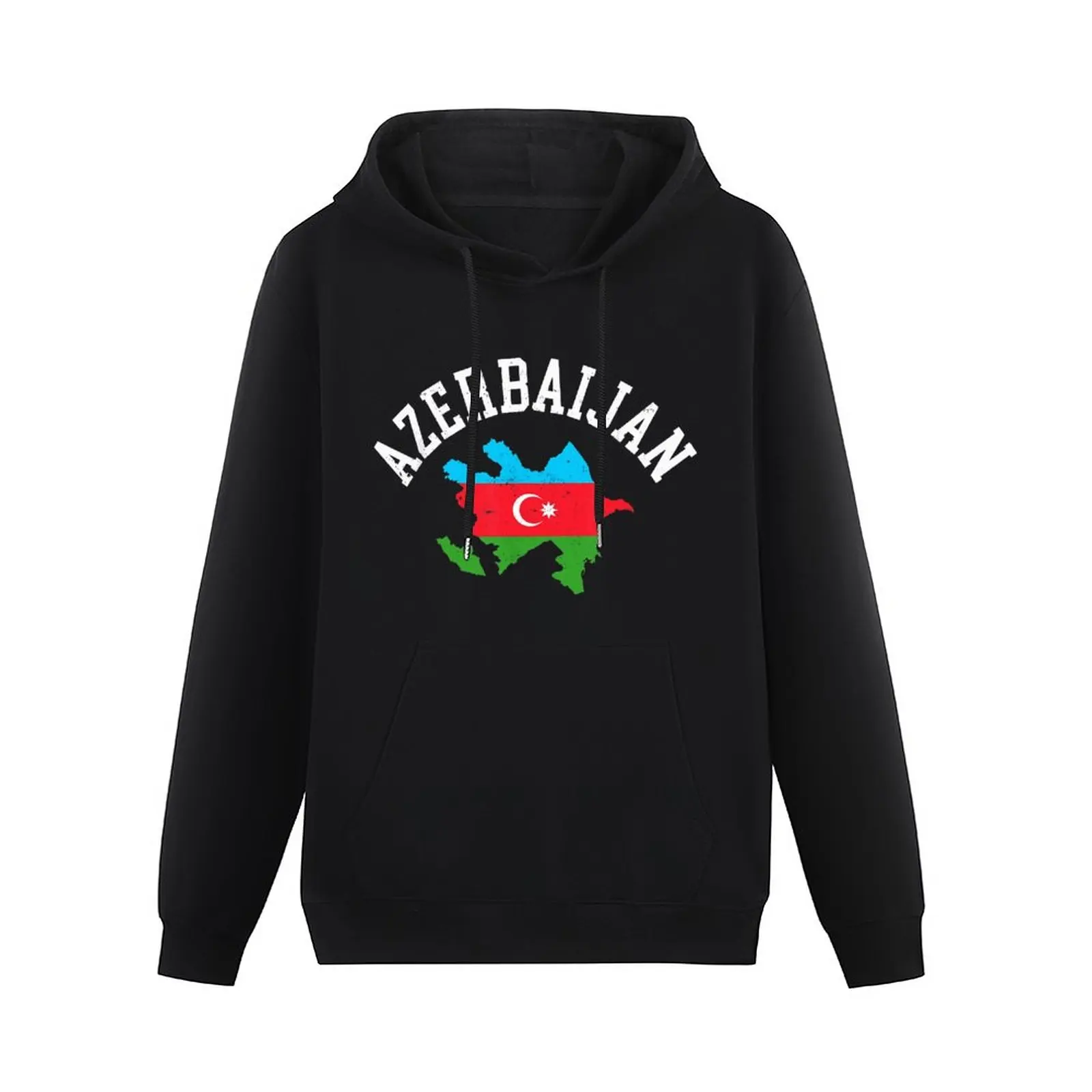 Men Women Hoodies Azerbaijan Flag Azerbaijani Country Map Hoodie Pullover Hip Hop Hooded Sweatshirt Cotton Unisex