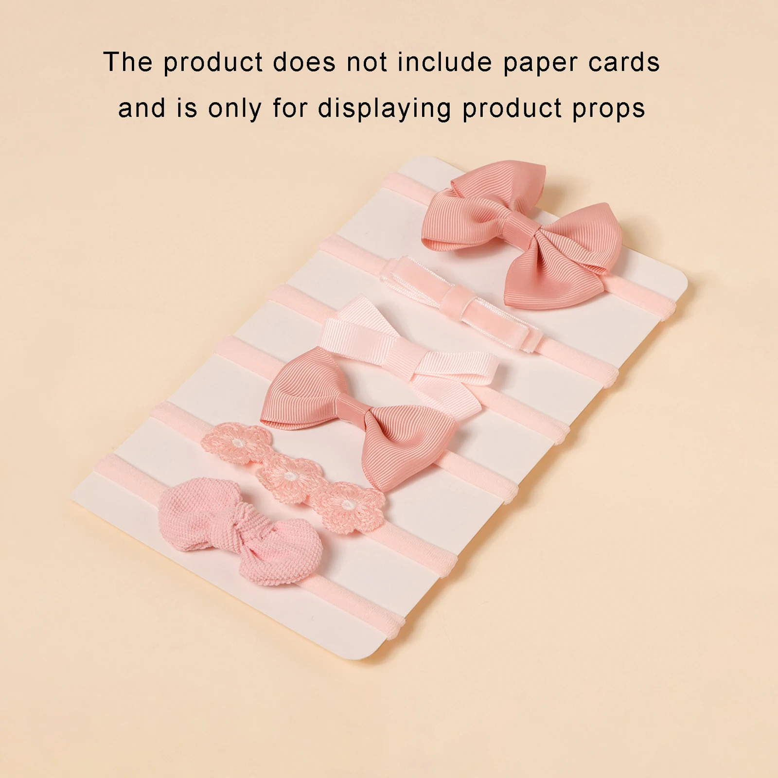 6 stuks beige nylon haarband verschillende stijlen boog hoofdtooi accessoires voor baby meisjes foto decor verse hoofdband dagelijks gebruik