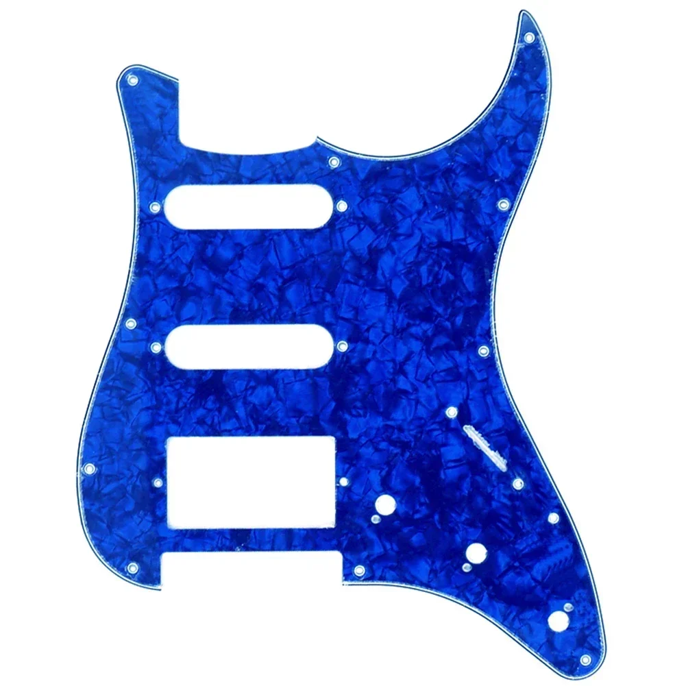 Multicolor 11Hole SSH Guitar Pickguard Scratch Plate For ST SQ Electric Guitars PVC Celluloid Stndard Models Perfect Replacement