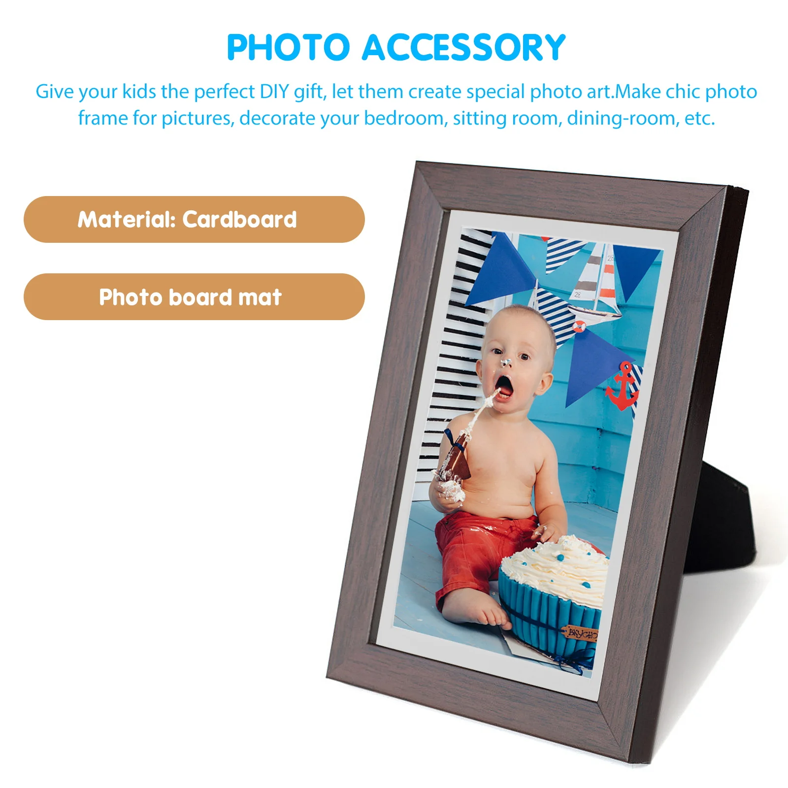 

30Pcs Photo Frame Mat Cardboard Supporting Board For Artwork Display Decoration