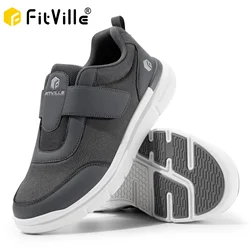FitVille Diabetic Shoes Mens Extra Wide Width for Swollen Feet Neuropathy Diabetic Pain Relief Lightweight Walking Casual Shoes