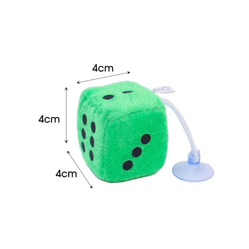 Car Plush Dice Pendant New Year Dice Velvet Dice Model auto Rear View Mirror Pendant Cube Decoration Car Styling Automotive Part