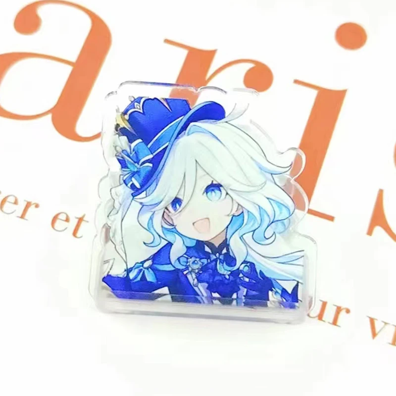 11 Style Game Genshin Impact Furina de Fontaine Focalors Clips Decoration Photo Student Stationery Paper Folder Clip Kids gift