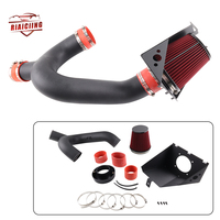 RED 2012-2014 Ford F150 3.5 V6 EcoBoost Heat Shield Cold Air Intake Kit +Filter Automobiles Accessories Engine Air Intake System