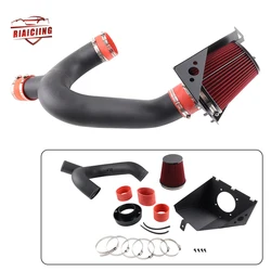 RED 2012-2014 Ford F150 3.5 V6 EcoBoost Heat Shield Cold Air Intake Kit +Filter Automobiles Accessories Engine Air Intake System
