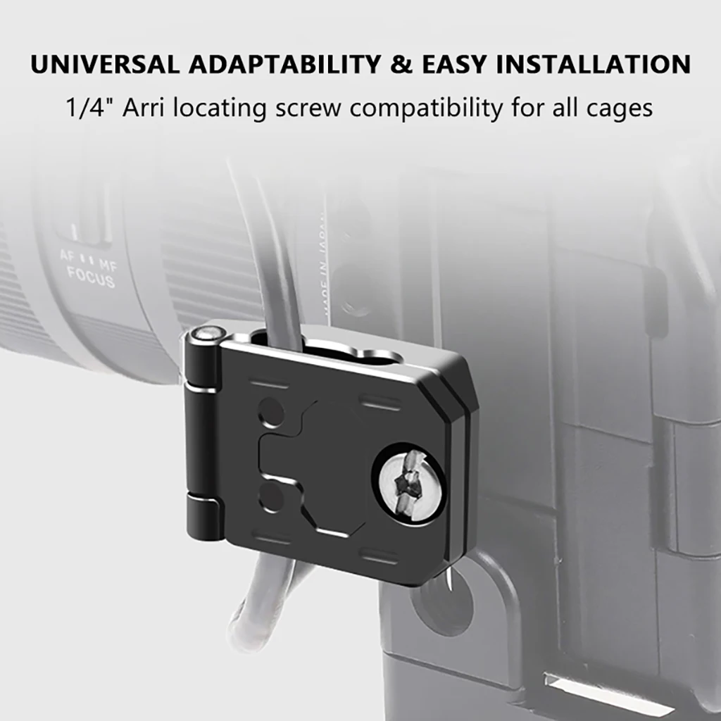 Kamerakabelklemme mit 1/4 Zoll Arri-Schraube für Kamerakäfig-Rig, HDMI-kompatibler Kabelclip für 4 mm 5 mm 6 mm 8 mm Kabel – Detail 3