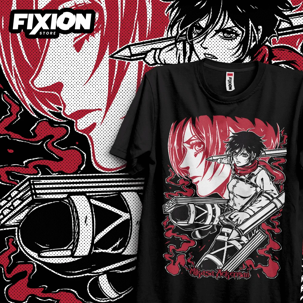 T-shirt Manga Shingeki no Kyojin 2023 Mikasa, en coton, toutes tailles, cadeau pour amoureux de l'anime