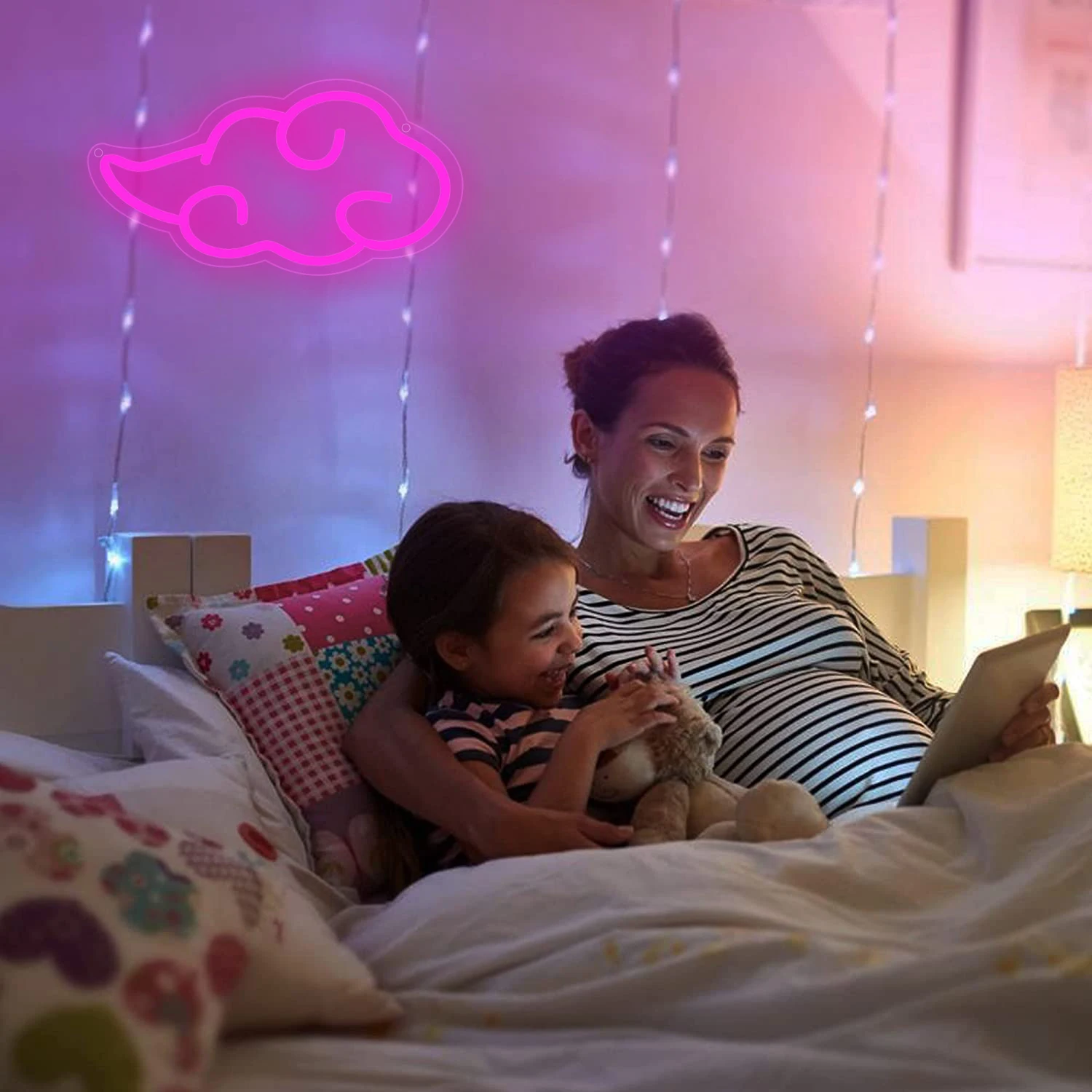 Cloud Neon Sign for Wall Decor Cool LED Lights USB Powered Neon Signs for Room Decoration Gift for Boy or Girls