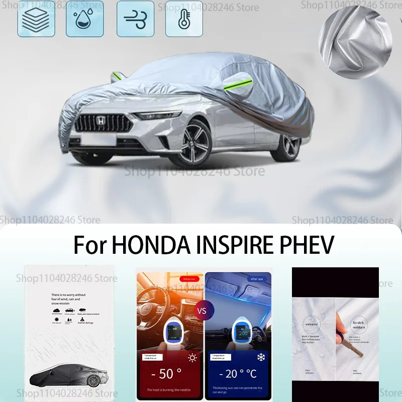 For HONDA INSPIRE PHEV Car clothing sun protection snow prevention antifreeze car protective cover auto cover