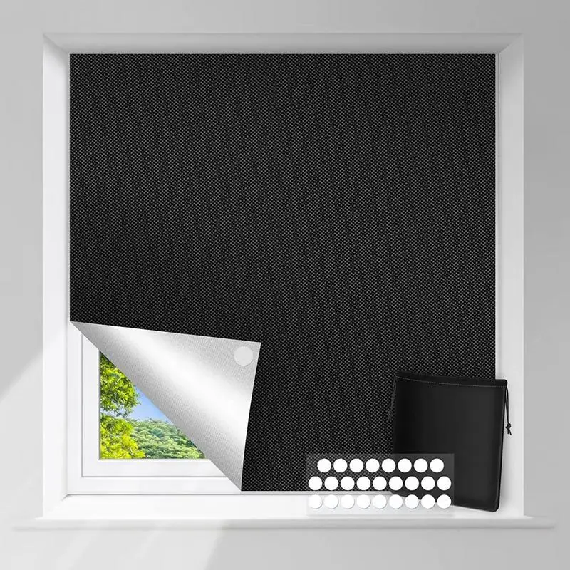 Light Blocking Window Shade Waterproof Privacy Protection Window Shades UV Protection Easy To Cut Portable Window Cover For