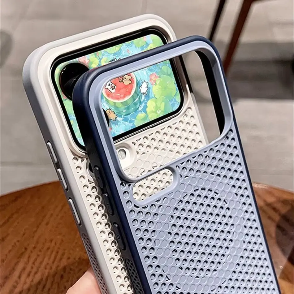 Magnetic Cooling Honeycomb Heat Dissipation Hit Color Case For Xiaomi Mi 13 14 15 17 Pro Max Mi17 Shockproof Cover For Magsafe view 4