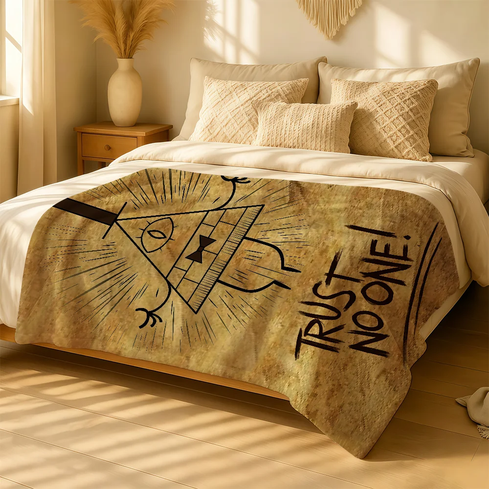Anime Gravity Fall Blanket For Soft Warm Knee For Bedroom Living Room Bed Sofa Camping Picnic Office Gift