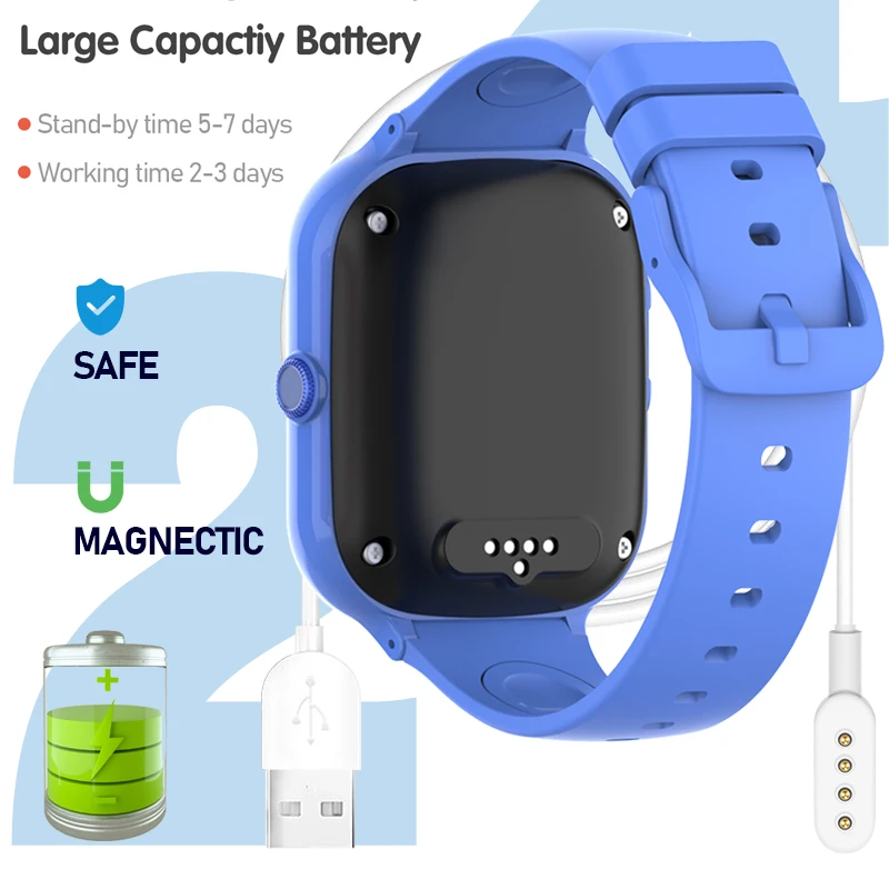 Wonlex-Smart Watch Phone para crianças, GPS, WIFI, localização, videochamada, monitor remoto, trilha SOS, KT31, 4G, 1GB + 8GB, Smartwatch infantil
