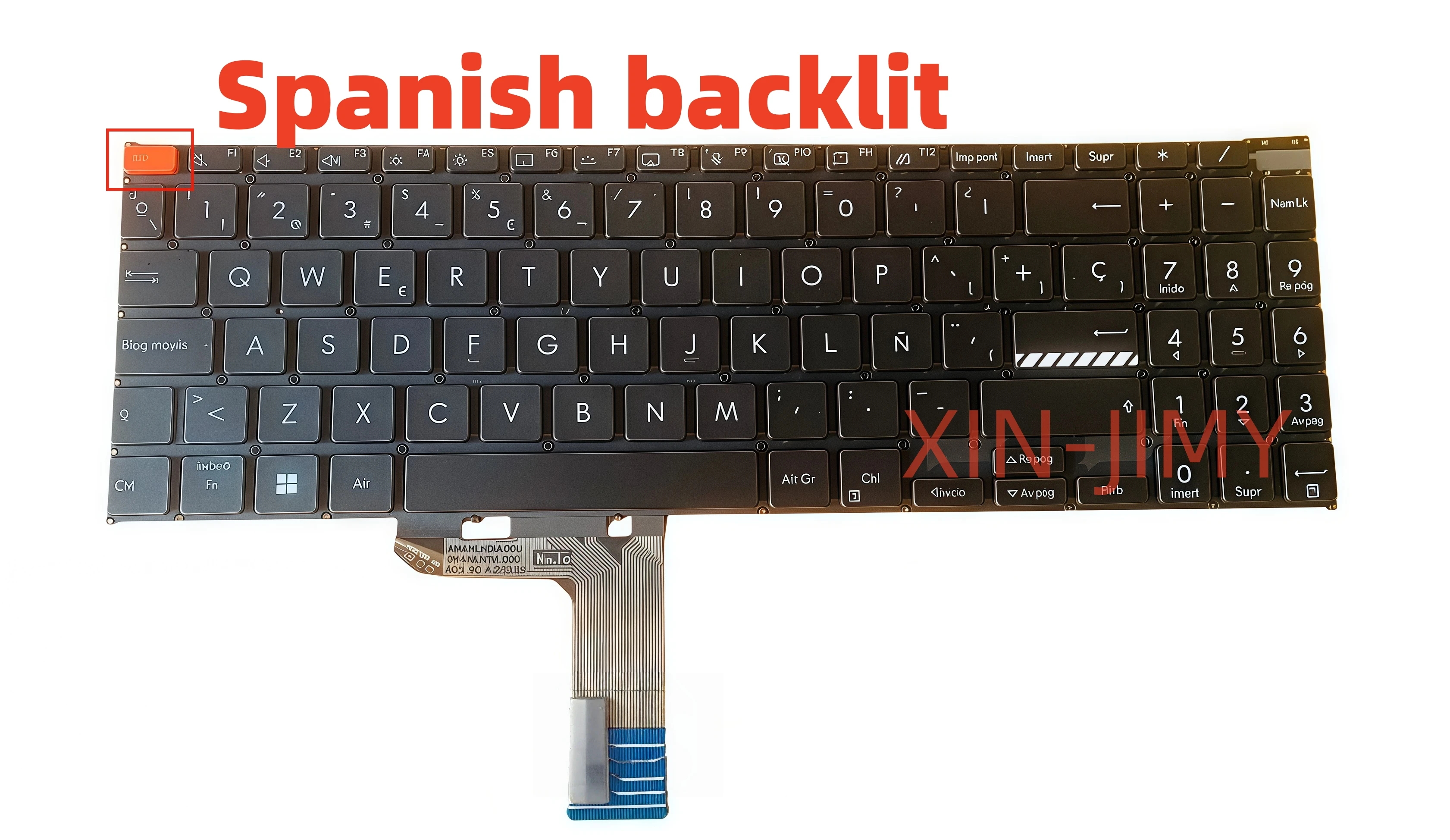 

Испанская черная клавиатура для ноутбука Asus K6602Z X1603Z K6502V N7601Z N7600Z SP с подсветкой