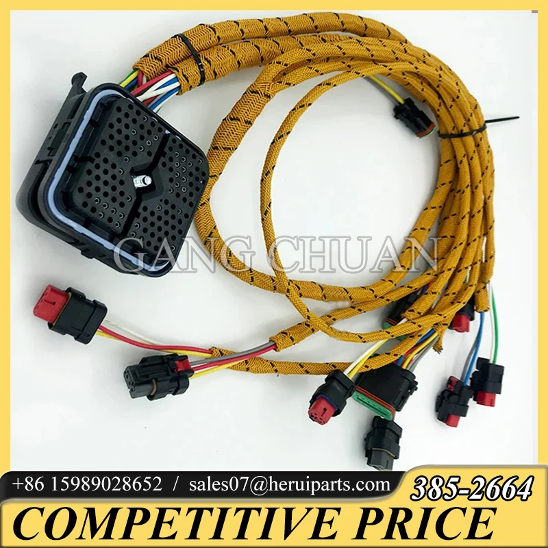 C11 C13 Engine Cable 385-2664 3852664 Engine Wiring Harness for Caterpillar 345C 345D 349D Excavator Harness 349D