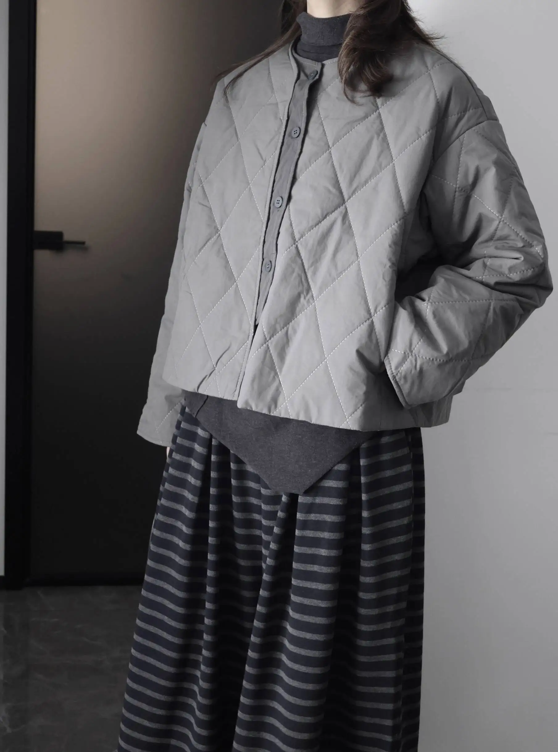 UMI MAO Yamamoto abrigo de algodón oscuro Mujer Otoño Invierno chaqueta suelta y cálida Mujer Y2K Casacos Feminino